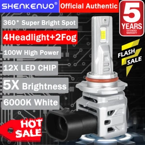 For 2007-2013 GMC Sierra 1500 2500 3500HD 6000K LED Headlights + Fog Bulbs M7Y - Imagen 1 de 19