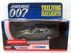 Corgi Appx 1/36 Scale TY04802 Aston Martin V8 The Living Daylights 007 Bond - Picture 1 of 1