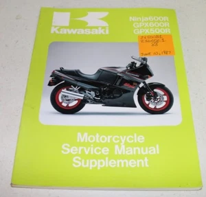 Kawasaki ZX600C ZX500B Ninja '88 SUPLEMENTO DE SERVICIO ~103 - Imagen 1 de 6