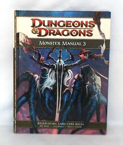 Monster Manual 3: 4th Ed D&D Core Rulebook, Dungeons & Dragons 2010 NEW