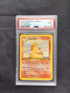 Pokemon Cards: Jungle 1st Edition Uncommon: Rapidash 44/64 PSA 9 - Picture 1 of 6
