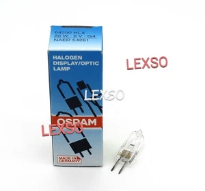 Osram HLX 64250 Halogen light bulb 6V 20W G4 NAED 54261 microscope bulb Project# - Picture 1 of 4