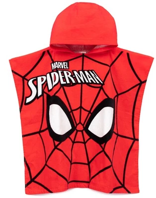 Marvel Multicolor Spider-Man Large Placement Graphic/Logo Toalla Poncho Muchacho - Imagen 1 de 4