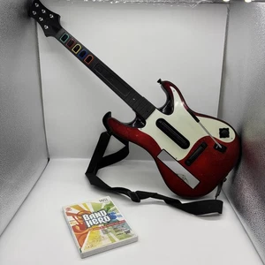 Guitar Hero 5 Band Hero Nintendo Wii Guitar Wireless Red/White & Band Hero Game - Picture 1 of 24