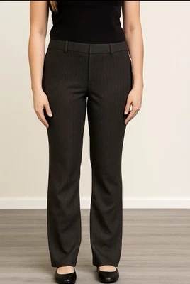 NWT Kut from the Kloth Herringbone Black Raymond Bootcut Pants Size 14 - Image 1 of 4