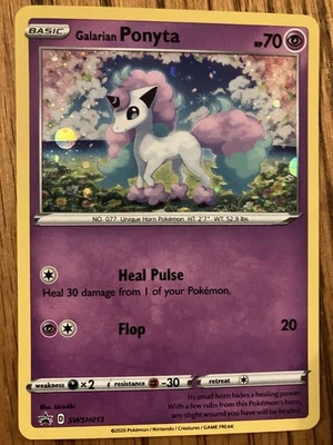 Galarian Ponyta SWSH013 SWSH: Sword & Shield Promo Cards Holo - Image 1 of 2