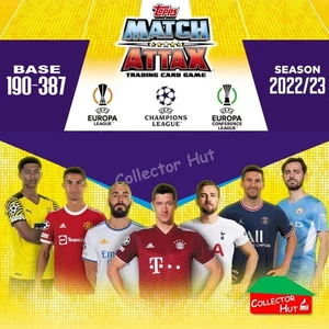 Topps Match Attax Europa Champions League 2022/23 TCG Trading Cards Base 190-387 - Picture 1 of 199