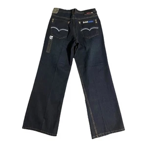 Vintage Echo Unlimited Jeans 31x30 Loose Baggy Y2K Skater Black Denim Relaxed - Picture 1 of 17