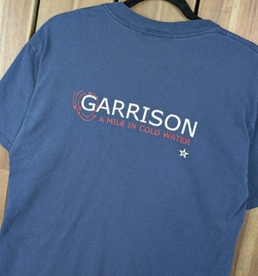 Garrison A Mile In Cold Water Vintage 90s Post Hardcore Punk Band Shirt Medium - Image 1 of 4