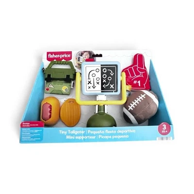 Fisher-Price Mini Me Moments Tiny Tailgater Bebé Juguete Sensorial Conjunto Temático Deportivo Nuevo en Caja Foto 1 de 4