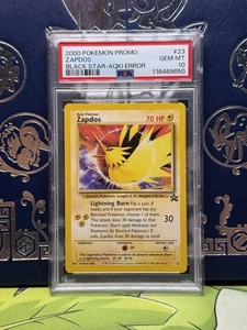 2000 Pokemon Promo Black Star AOKI Error #23 Zapdos PSA 10 GEM MINT - Bild 1 von 2