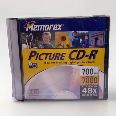 Memorex Picture CD-R 700MB 48X Speed Blank Discs 7000 Images New Sealed - Image 1 of 4