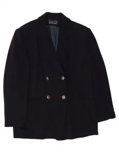 Chaqueta Blazer DANIEL HECHTER Mujer Doble Pecho Reino Unido 18 XL Azul Marino BO10 - Imagen 1 de 3