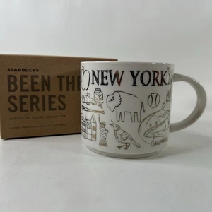 Starbucks New York Been There Series Gold Print 2018 Mug 14oz Discontinued - Picture 1 of 15