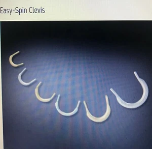 Easy Spin & Folded Clevis's (Nickel) 100/Pk - Picture 1 of 5