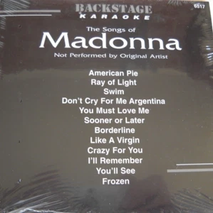 **NEW KARAOKE CD+G DISC  BS6517 MADONNA FREE UNTRACKED POST IN AUSTRALIA** - Picture 1 of 2