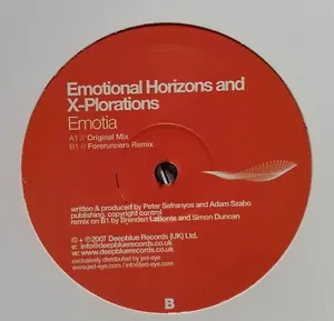 Emotional Horizons and X-Plorations "Emotia" * 12dint0607 / Forerunners Remix - Foto 1 di 1