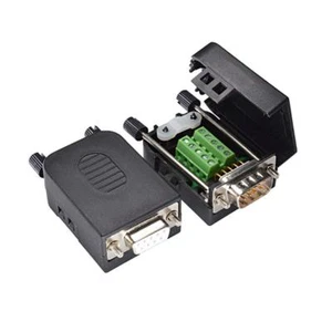 DB9 D Sub Connector 9 Pin Connector to Screw Terminals RS232 Serial Port Adapter - Picture 1 of 22