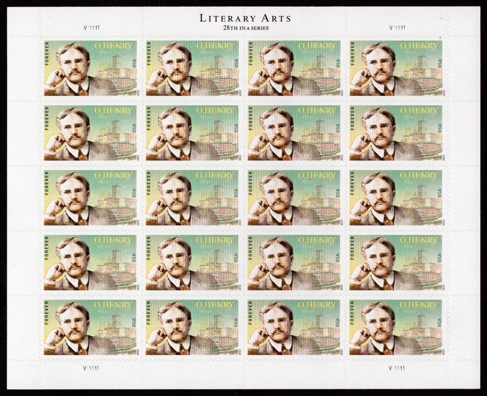 Scott #4705 O'Henry NYC Sheet of 20 Stamps - MNH - Image 1 of 1