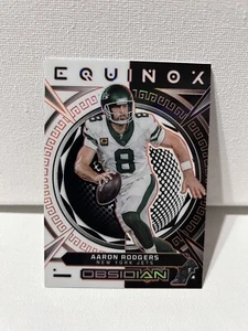 2023 Obsidian Aaron Rodgers Equinox Electric Etch Orange /65 New York Jets  - Picture 1 of 5
