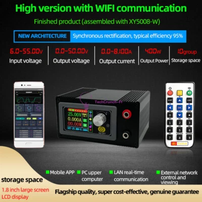 DC DC Buck Converter CC CV 0-50V 8A 400W Power Module Adjustable Regulated WIFI - Photo 1/4