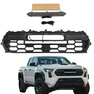 Car Front Bumper Grille Mesh Grill With LED Light For Toyota Tacoma 2024-2025 - Picture 1 of 7