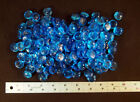 2 Lbs Pounds Blue Smooth 3/4" Glass Decorative Rocks Stones Beads Vase Aquarium