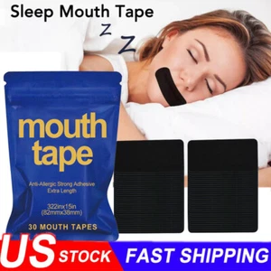 120-30 pcs Strip Mouth Tape Advanced Gentle for Better Nose Improved Breathing - Picture 1 of 19