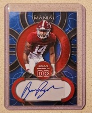 Brian Branch 2023 Wild Card Auto Mania SP Blue Autograph RC - Detroit Lions 🔥