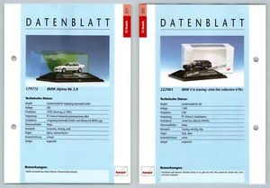 BMW Alpina B6 / 5er Touring #201/02 PC-Modelle - Herpa Data Sheet - Picture 1 of 1