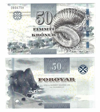 2011 Faeroe Islands 50 Kronur Banknote UNC P29 Faroe Cover