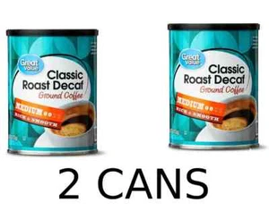 2 x Great Value Decaf Classic Medium Roast Ground Coffee 9.6 oz, BB 03/04/2026 - Bild 1 von 6