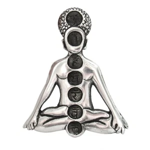 Seven Chakras Incense Burner 5.5" NEW Aluminum Ash Catcher Metal - Picture 1 of 2