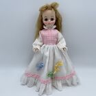 Vintage 1966 Unidentified Effanbee Doll 14" with Miss Chips Dress Damaged Hair