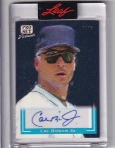 2022 Leaf Pro Set Sports Cal Ripken JR Blue Portraits AUTO Autograph #D 4/25 - Bild 1 von 1