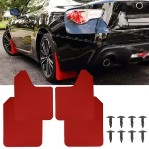 4X Guardabarros rojos para Scion FRS Subaru BRZ Toyota 86 Rally - Imagen 1 de 7