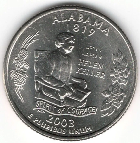 US. 2003-D. AL. Alabama Statehood Quarter. Uncirculated Cover