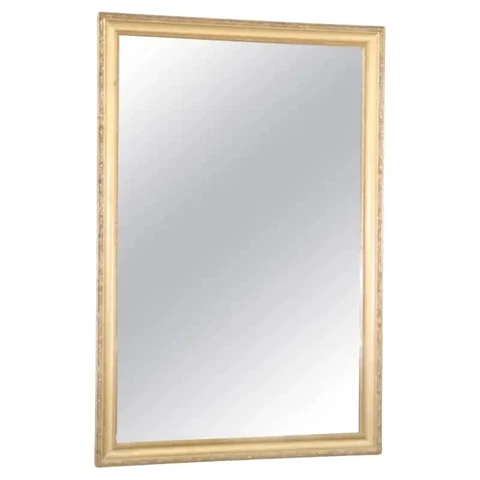 Beautiful Gilded French Louis XVI Wall Mirror, Circa 1950 Cover