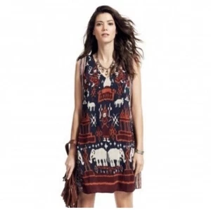 Calypso St. Barth • Elephant Ikat Silk Dress • XS • Retail $290 - Picture 1 of 12