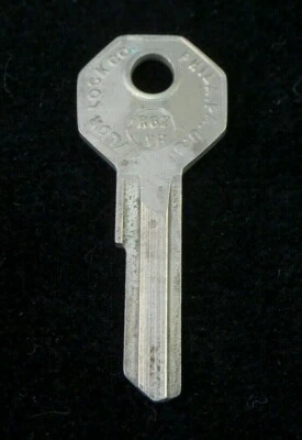 R62VB BMW ISETTA Ignition Door KEY BLANK 1956-1962 (1 of 5 poss.) fits 300 600 - Image 1 of 4