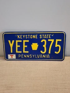 Vintage Pennsylvania PA Keystone License Plate ~ YEE 375 - Picture 1 of 3