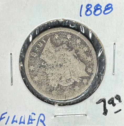 1888 LIBERTY V NICKEL ~ HOLEFILLER  ~NICE COIN~ Cover