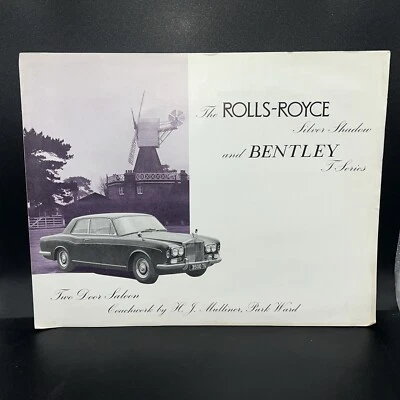 Rolls Royce Silver Shadow, Bentley serie T dos puertas berlina folleto de ventas 1966 Foto 1 de 4