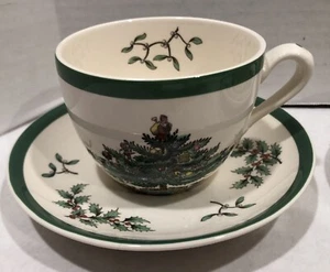 SPODE Christmas Tree Tea Cup and Saucer S3324 #B4 - Picture 1 of 3
