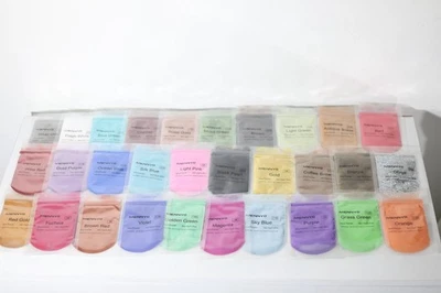 30 Colors Mica Powder Set 10g Each for Resin, Soap, Candle, Slime, Bath Bomb DIY - Image 1 of 4