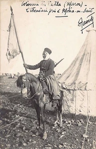 Maroc - Colonne de Tadla - L'étendart pris à Moha-ou-Saïd - CARTE PHOTO  - Ed. D - Bild 1 von 2