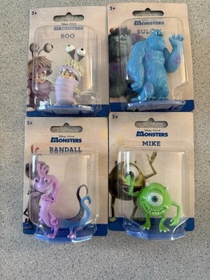 4 X Disney Pixar Monsters Inc Sulley, Boo, Randall, Mike Characters/ Cake Topper - Image 1 of 4