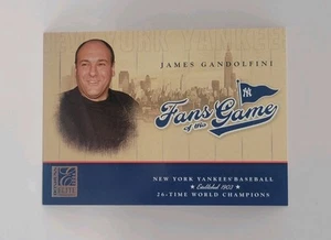 2004 Donruss Elite Fans of the Game James Gandolfini #201FG-1 Tony Soprano RC SP - Picture 1 of 2
