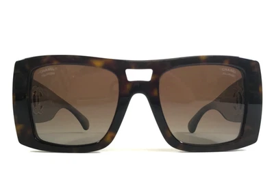 Chanel Sunglasses 5539-A c.714/S9 Dark Havana w/ Brown Gradient Polarized Lenses - Image 1 of 4