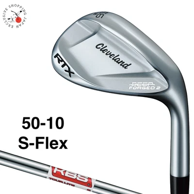 Cleveland RTX Deep Forged 2 Wedge Club 50-10 KBS TOUR LITE Steel Shaft S-Flex RH - Image 1 of 4